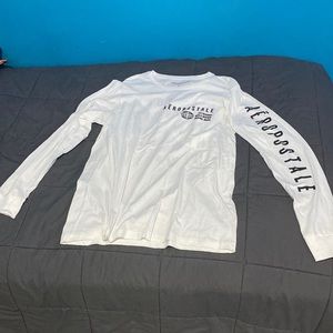 White Aeropostale Long Sleeve Tee
